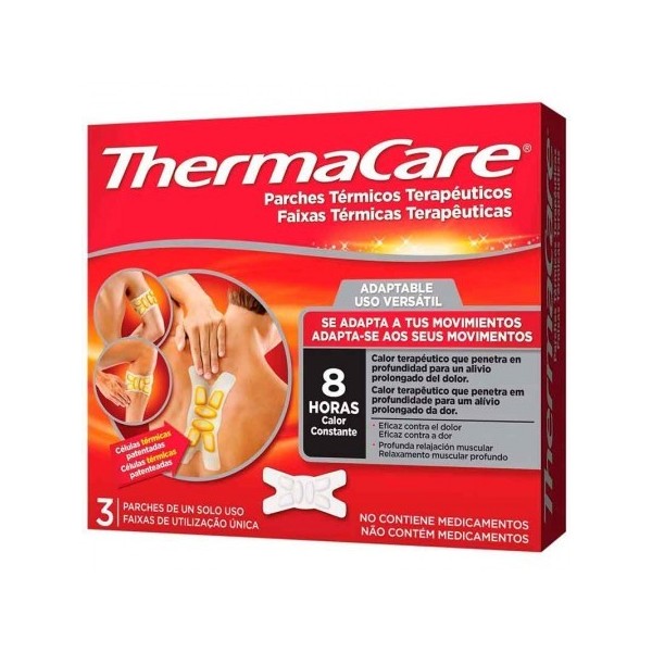 THERMACARE PARCHES TERMICOS ADAPTABLES 3 PARCHES