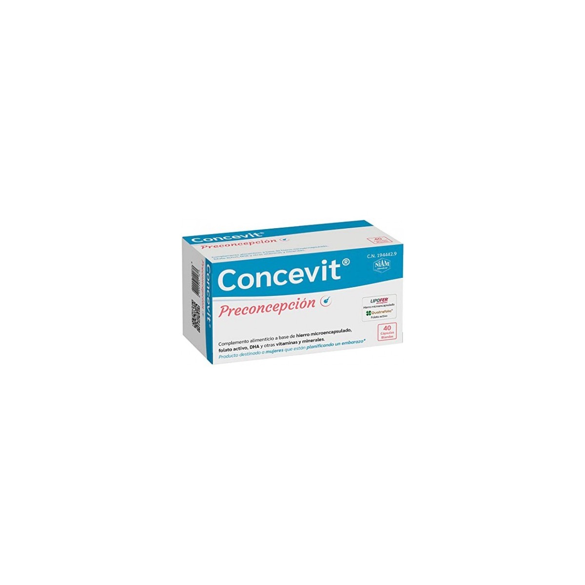 CONCEVIT PRECONCEPCION 40 CAPSULAS