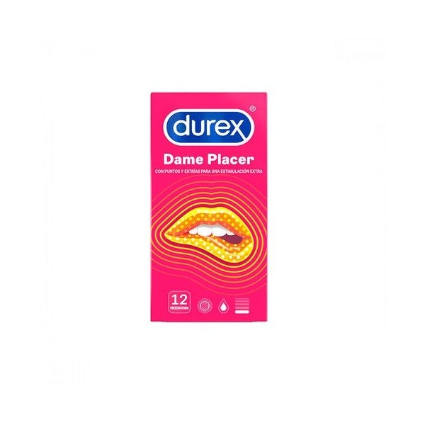 DUREX DAME PLACER PRESERVATIVOS 12 UNIDADES