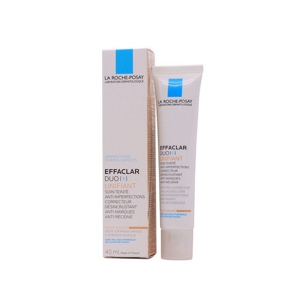 EFFACLAR DUO  UNIFIANT TONO INTERMEDIO 1 ENVASE 40 ml