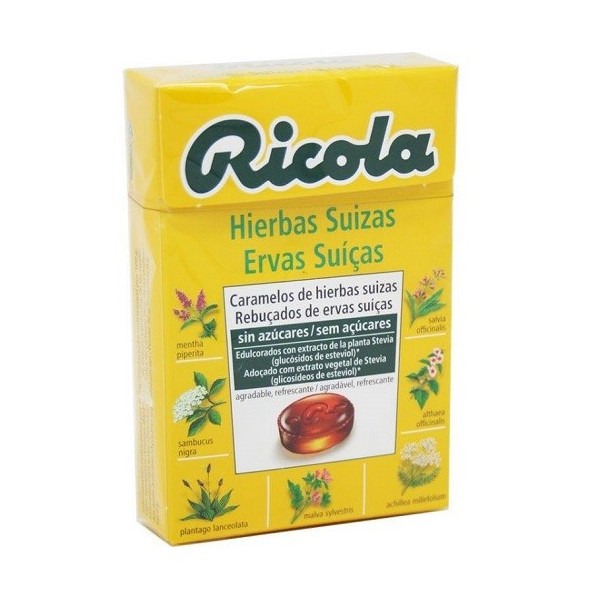 RICOLA CARAMELOS SIN AZUCAR HIERBAS CON STEVIA 1 ENVASE 50 g