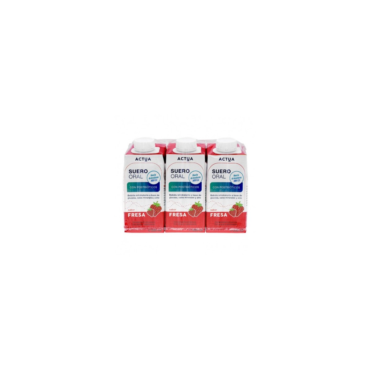 ACTUA SUERO ORAL FRESA 3x200ML