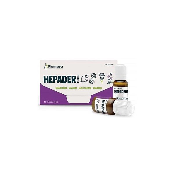 HEPADER FORTE 15 VIALES 10 ml