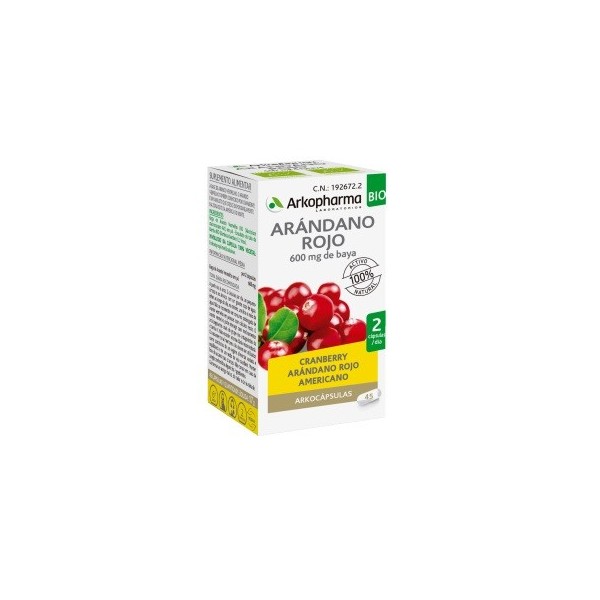ARKOPHARMA ARANDANO ROJO BIO 45 CAPSULAS
