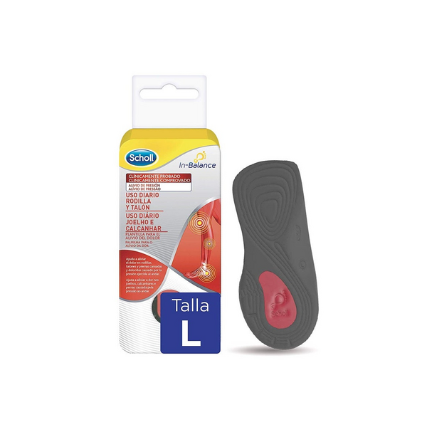 PLANTILLAS USO DIARIO RODILLA Y TALON SCHOLL INBALANCE TALLA L 1 PAR