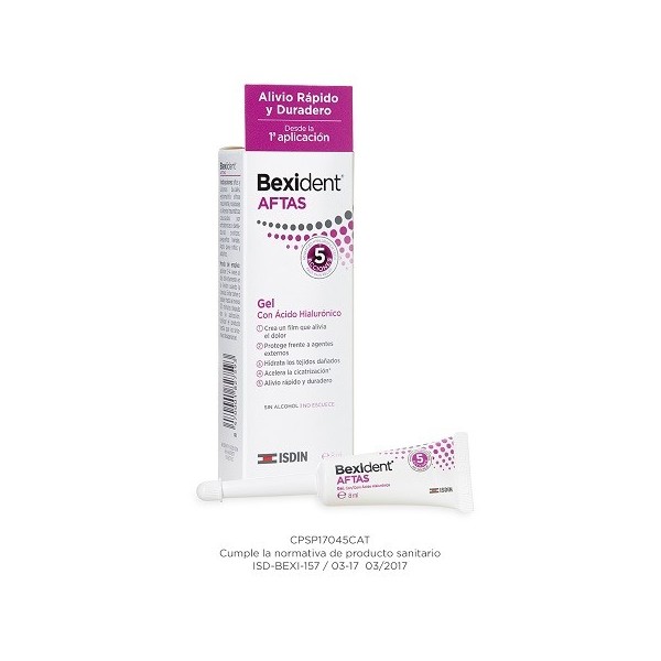 BEXIDENT AFTAS GEL BUCAL PROTECTOR 1 ENVASE 8 ml