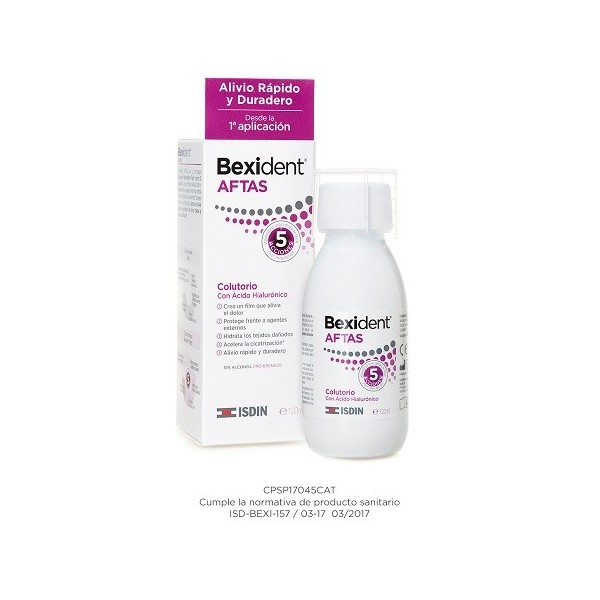 BEXIDENT AFTAS COLUTORIO BUCAL PROTECTOR 1 ENVASE 120 ml