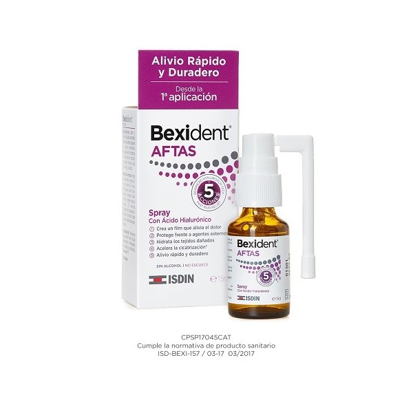 BEXIDENT AFTAS SPRAY BUCAL PROTECTOR 1 ENVASE 15 ml