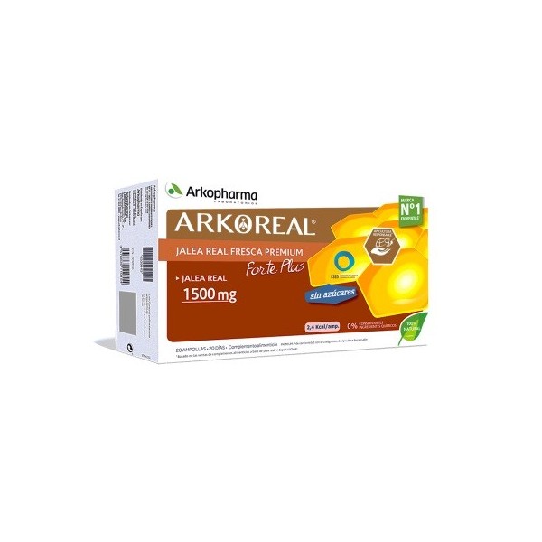 ARKOREAL JALEA REAL FORTE PLUS SIN AZUCAR 1500 mg 20...