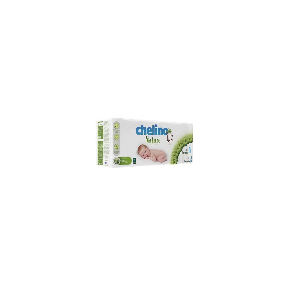 PAÑAL INFANTIL CHELINO NATURE TALLA 1 28 UNIDADES