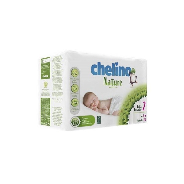 PAÑAL INFANTIL CHELINO NATURE TALLA 2 28 UNIDADES