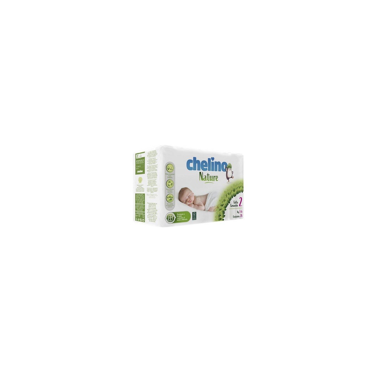 PAÑAL INFANTIL CHELINO NATURE TALLA 2 28 UNIDADES