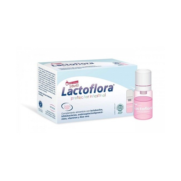 LACTOFLORA PROTECTOR INTESTINAL INFANTIL 10 VIALES SABOR FRESA