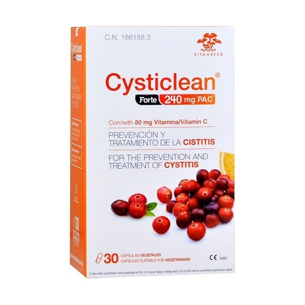 CYSTICLEAN FORTE 240 mg 30 CAPSULAS