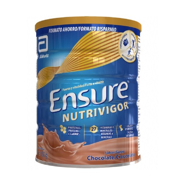 ENSURE NUTRIVIGOR 1 LATA 850 g SABOR CHOCOLATE