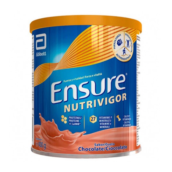 ENSURE NUTRIVIGOR 1 LATA 400 g SABOR CHOCOLATE