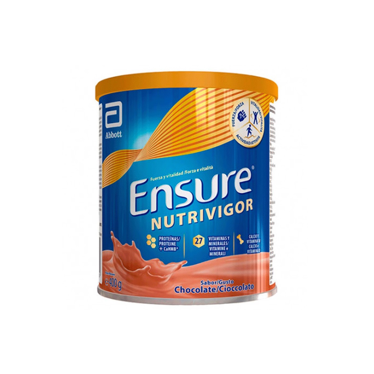ENSURE NUTRIVIGOR 1 LATA 400 g SABOR CHOCOLATE