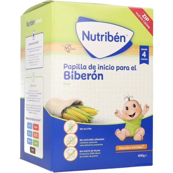 NUTRIBEN INICIO BIBERON PAPILLA SIN GLUTEN 1 ENVASE 600 g