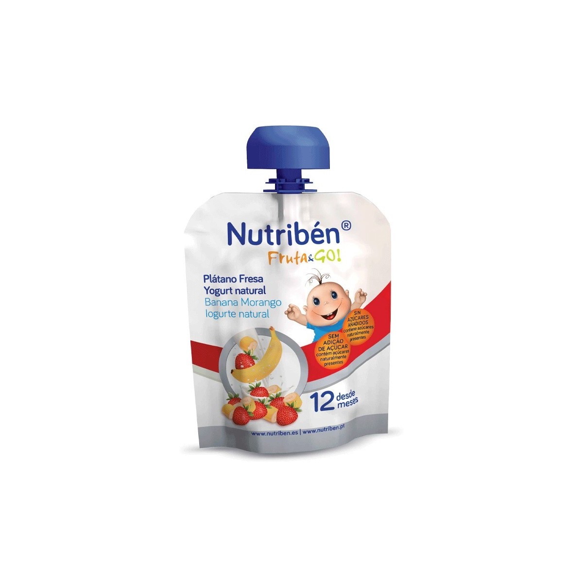 NUTRIBEN FRUTA & GO PLATANO FRESA YOGURT...