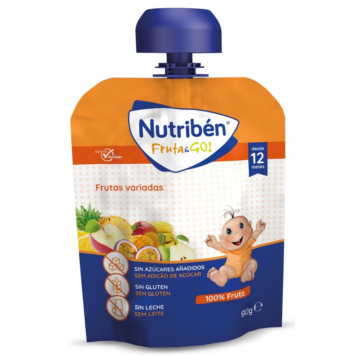 NUTRIBEN FRUTA & GO FRUTAS VARIADAS 1 ENVASE 90 g