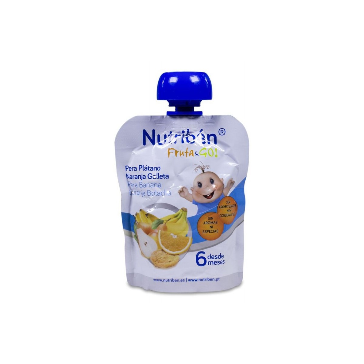 NUTRIBEN FRUTA & GO GALLETAS PERA PLATANO...