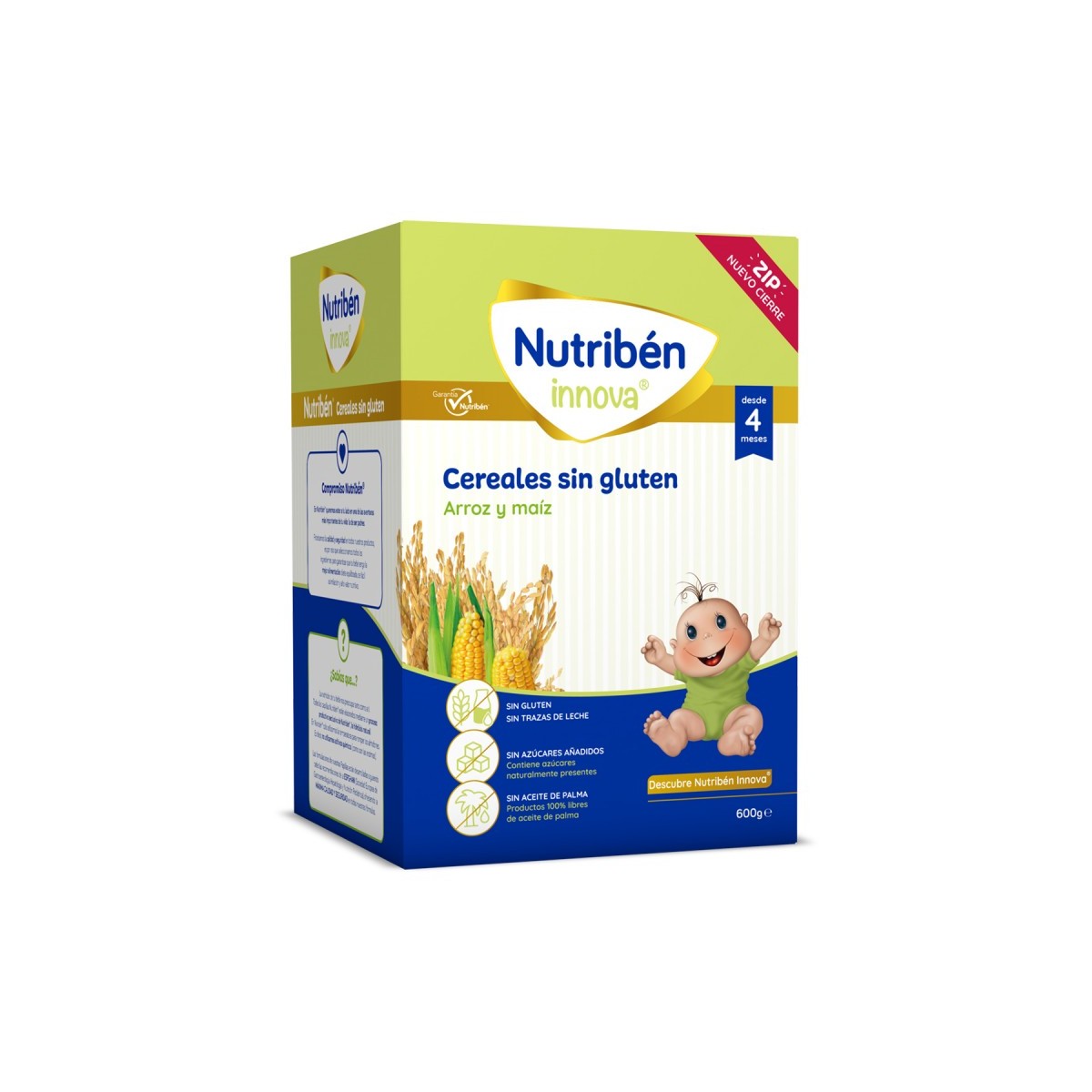 NUTRIBEN INNOVA CEREALES SIN GLUTEN 1 ENVASE 600 g