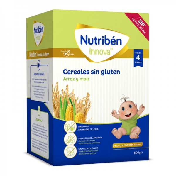 NUTRIBEN INNOVA CEREALES SIN GLUTEN 1 ENVASE 600 g