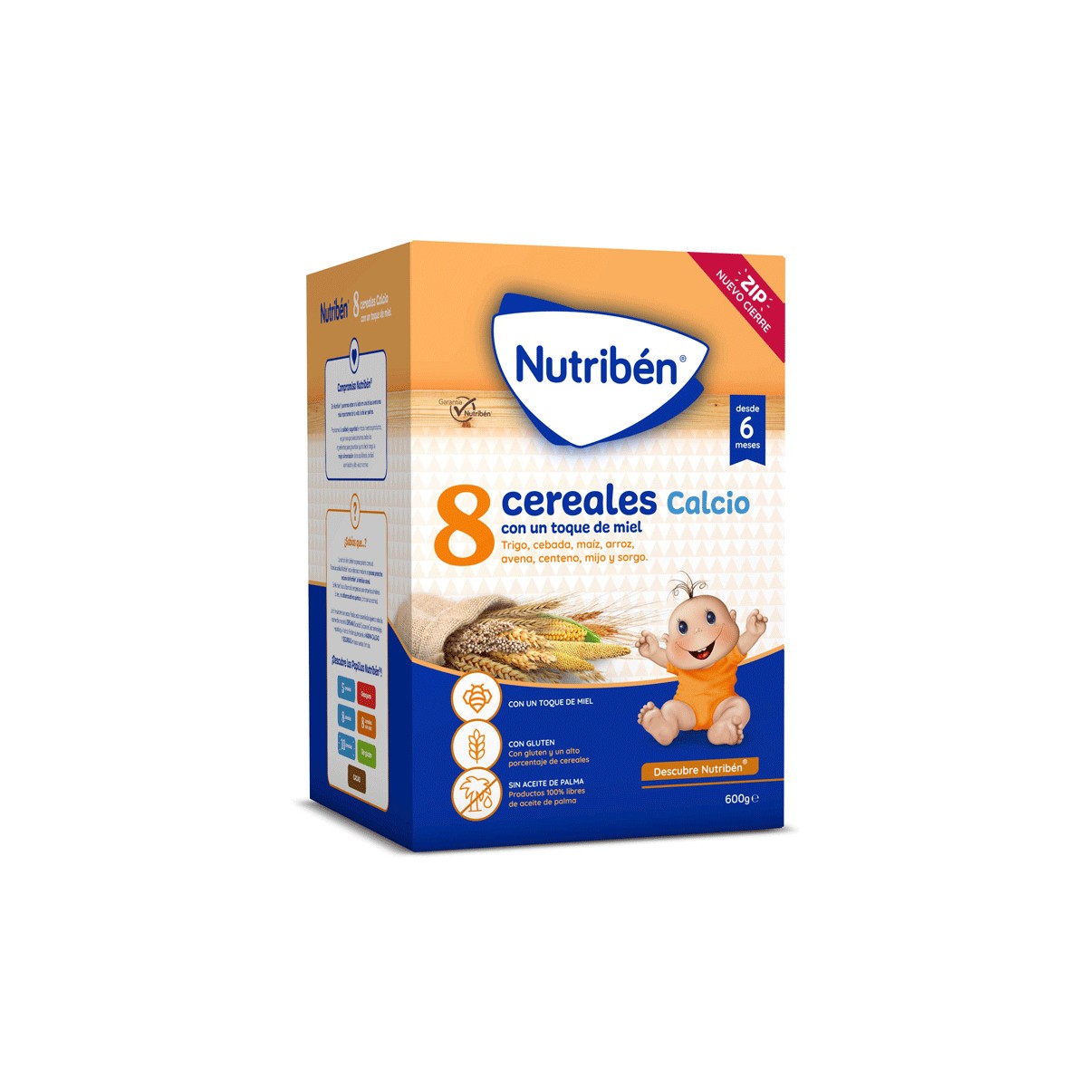 NUTRIBEN 8 CEREALES Y MIEL CALCIO 1 ENVASE 600 g