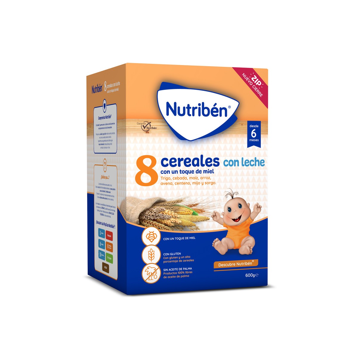 NUTRIBEN 8 CEREALES Y MIEL CON LECHE ADAPTADA 1...