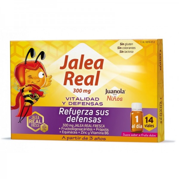 JUANOLA JALEA REAL NIÑOS VITALIDAD Y DEFENSAS 14 VIALES