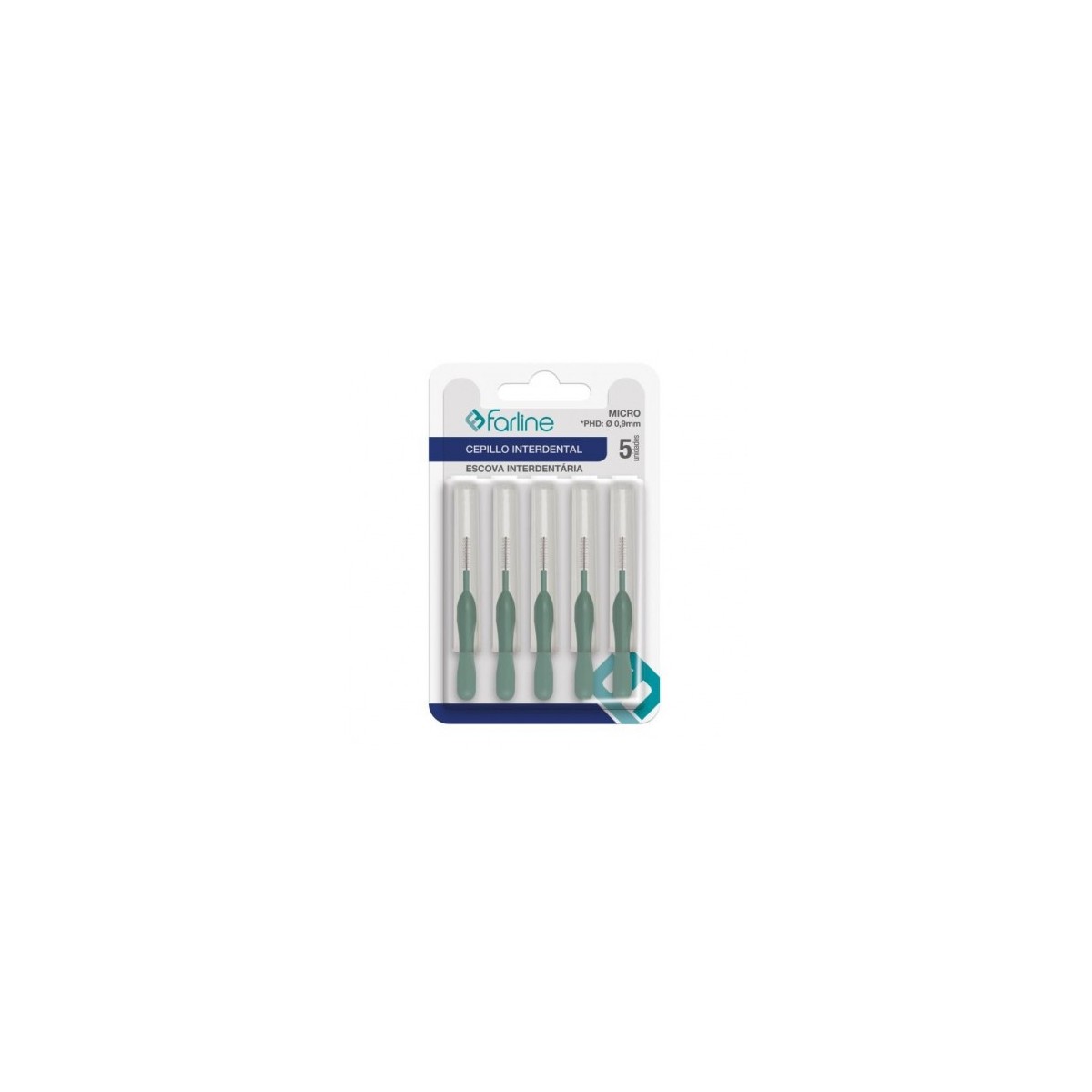 CEPILLO INTERDENTAL FARLINE MICRO 0,9 mm 6...