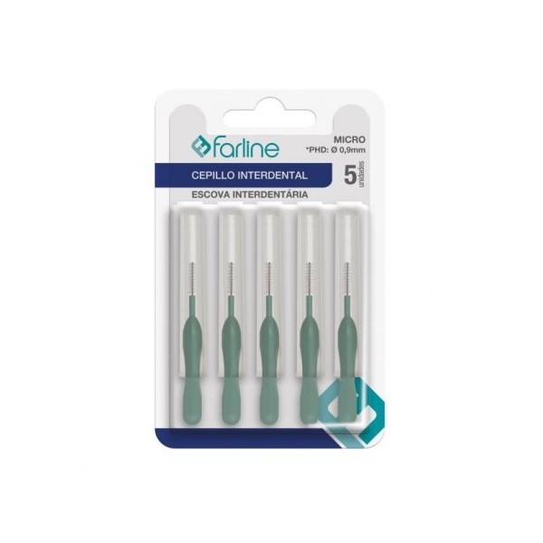 CEPILLO INTERDENTAL FARLINE MICRO 0,9 mm 6 UNIDADES