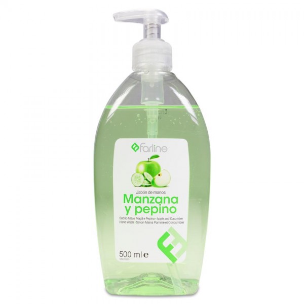 FARLINE JABON DE MANOS MANZANA Y PEPINO 1 ENVASE 500 ml