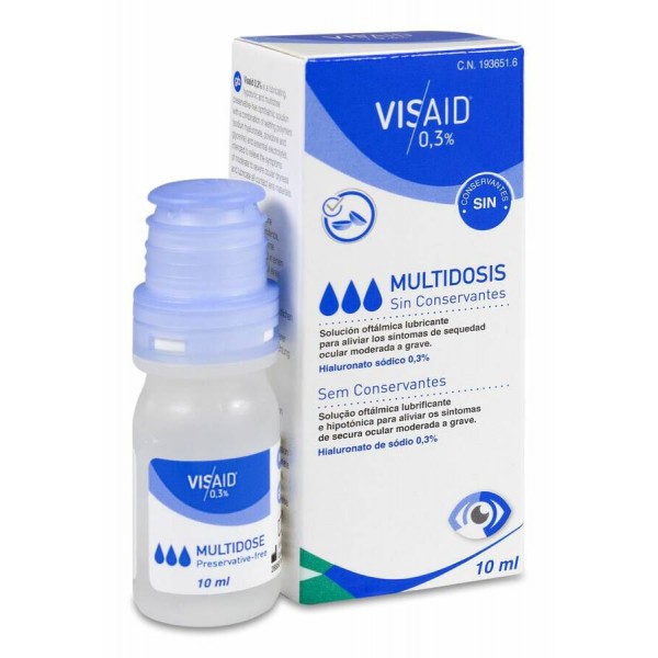 VISAID 0,3% MULTIDOSIS PRESERVATIVE FREE 1 ENVASE 10 ml