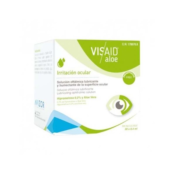 VISAID ALOE GOTAS OCULARES ESTERIL MONODOSIS 30 MONODOSIS 0,4 ml