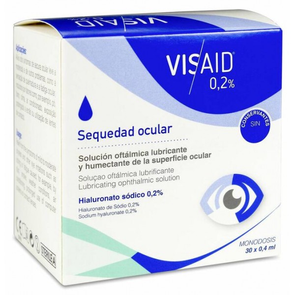 VISAID 0.2% GOTAS OCULARES ESTERIL 30 MONODOSIS 0,4 ml