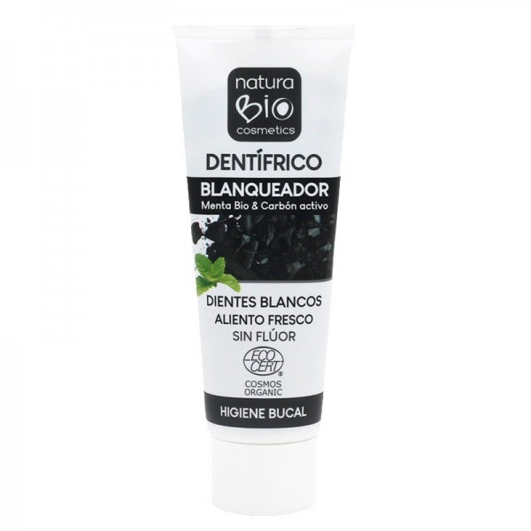 NATURA BIO DENTIFRICO BLANQUEADOR MENTA CARBON ACTIVO 75ML
