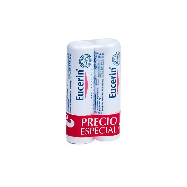 PROTECTOR LABIAL EUCERIN PIEL SENSIBLE DUPLO 4,8 g