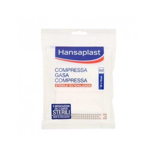 HANSAPLAST GASA ESTERIL 10 UNIDADES 10 cm x 10 cm