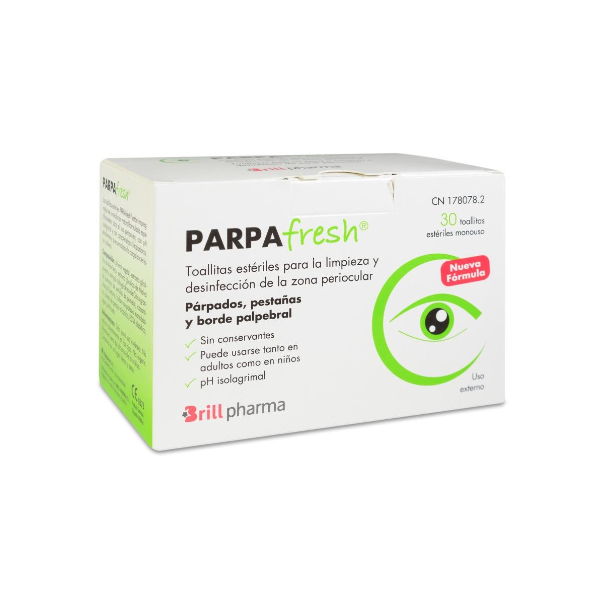 PARPAFRESH TOALLITAS LIMPIEZA PARPADOS 30...