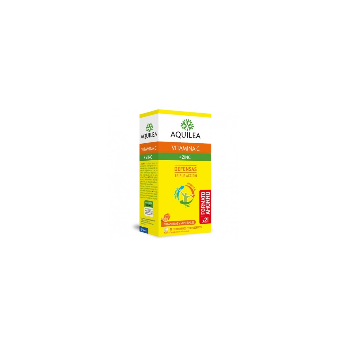 AQUILEA VITAMINA C + ZINC 28 COMPRIMIDOS...