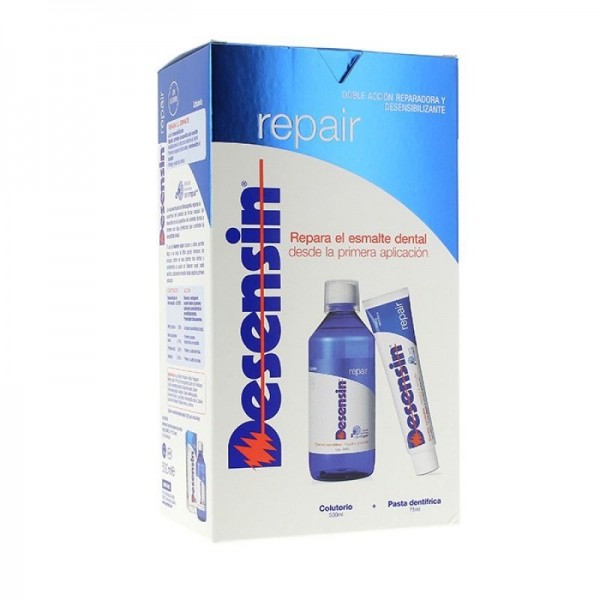 DESENSIN REPAIR PASTA DENTAL + COLUTORIO 1 ENVASE 75 ml + 1 ENVASE 500 ml PACK