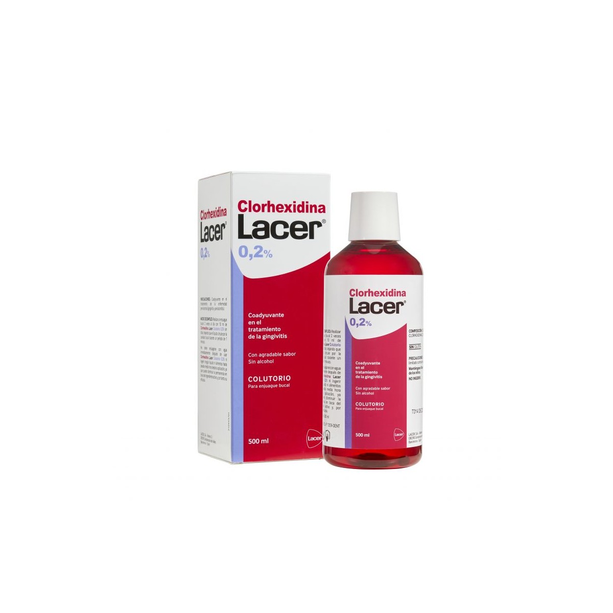 LACER COLUTORIO CLORHEXIDINA 02 1 ENVASE 500 ml