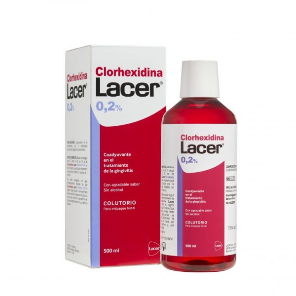 LACER COLUTORIO CLORHEXIDINA 02 1 ENVASE 500 ml