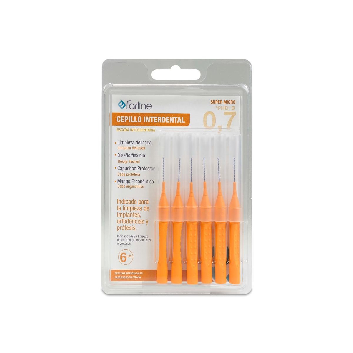CEPILLO INTERDENTAL FARLINE SUPER MICRO 0,7 mm...