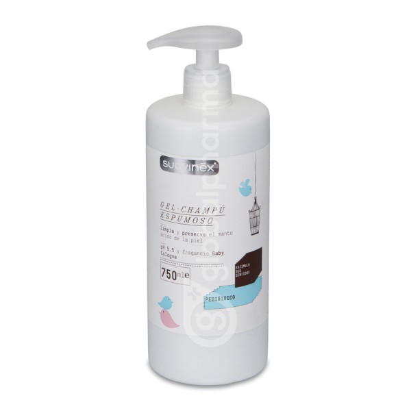 SUAVINEX PEDIATRIC GEL CHAMPU ESPUMOSO 1 ENVASE 750 ml