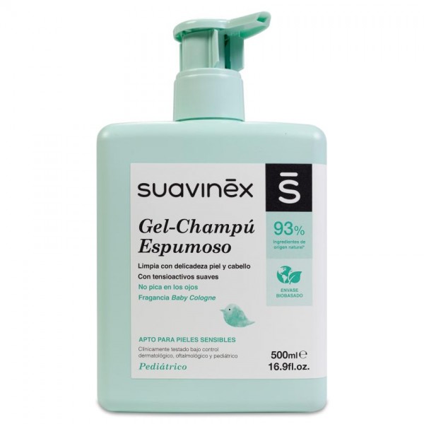 SUAVINEX PEDIATRIC GEL CHAMPU ESPUMOSO 1 ENVASE 500 ml