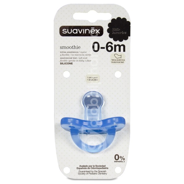 CHUPETE SILICONA ANATOMICO SUAVINEX TODOSILICONA 0 - 6 MESES 1 UNIDAD