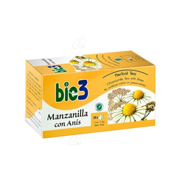 BIO3 MANZANILLA CON ANIS 14 G 25 FILTROS