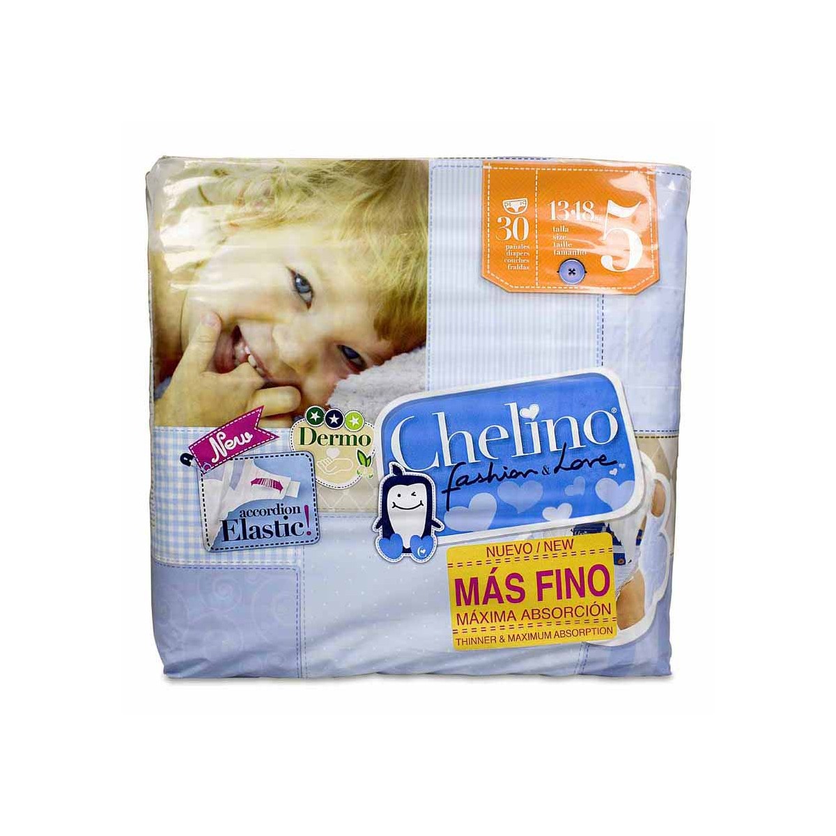 PAÑAL INFANTIL CHELINO FASHION  LOVE T 5 13  18...
